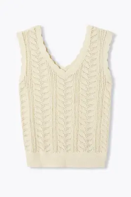 Pull-débardeur ajouré Femme