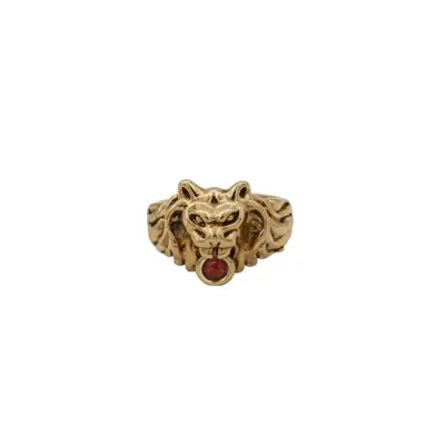 Bague Aya Lion Grenat