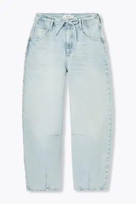 Jean balloon taille haute