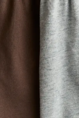Lots de 2 shorts en jersey - Marron/gris clair