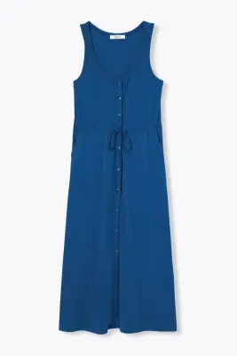 Robe-débardeur unie Femme