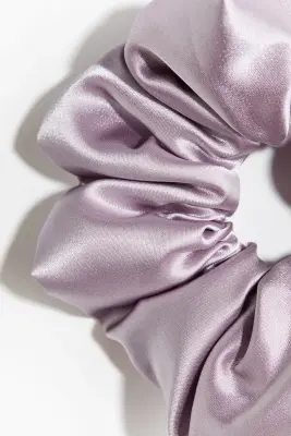 Chouchou en satin - Violet clair