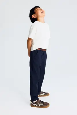 Chino en twill - Bleu marine