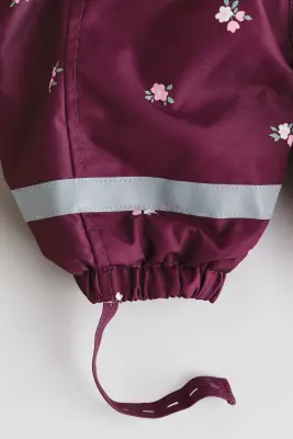 Combinaison déperlante - Prune/fleuri
