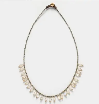 Nouveau ! BOHEMIAN RHAPSODIE PARIS Collier Rosalba Labradorite