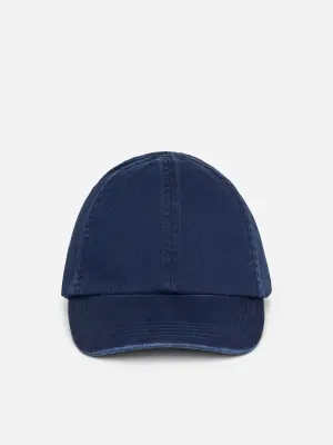 Casquette en coton lavé - Bleu foncé