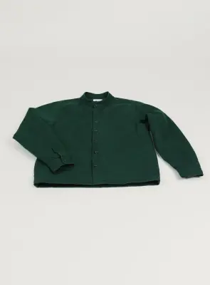 Chinese Jacket in Pine Green Overdyed Denim