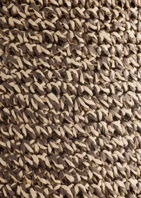 Chapeau en paille tressée - Marron Clair