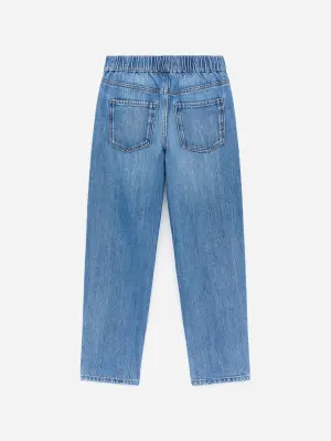 Pantalon en jean à enfiler - Bleu
