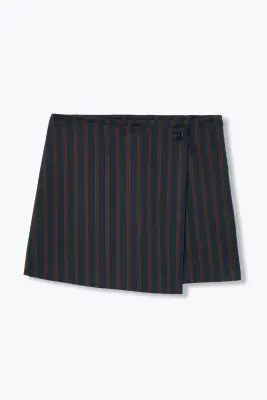 Mini jupe-short à rayures