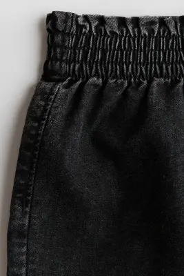 Short Loose Fit en denim - Noir