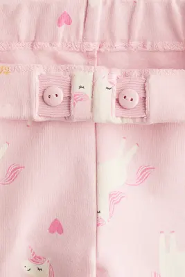 Legging - Rose/licornes