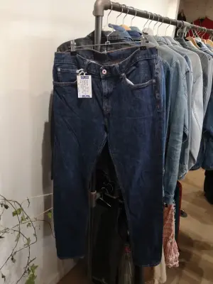 Jean droit bleu vintage