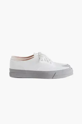 Deck Shoes Canvas - Blanc / Gris