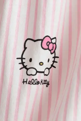 Robe imprimée en coton - Rose clair/Hello Kitty