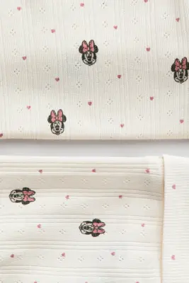 Ensemble 3 pièces en jersey imprimé - Crème/Minnie