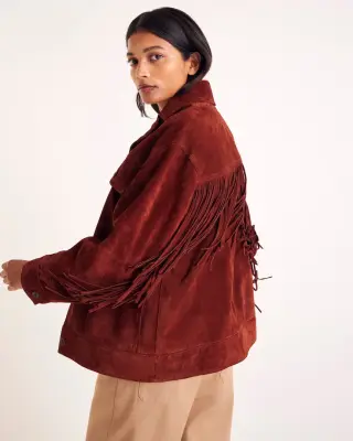 Veste Augustin croute brique