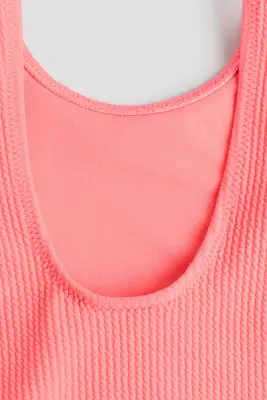 Maillot de bain texturé - Rose corail