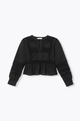 Blouse détail dentelle Femme