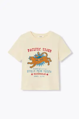 T-shirt à motif tigre Femme