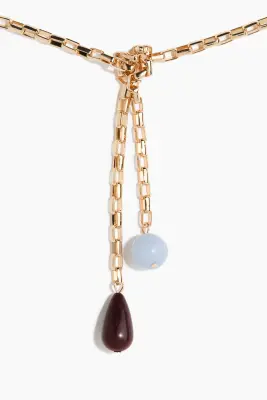Collier avec nœud - Doré