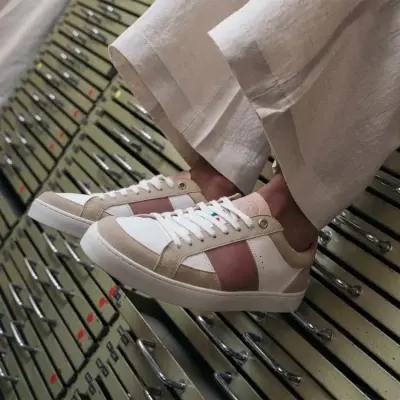 Baskets Hiba Blanc Rose