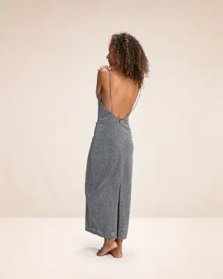 Robe longue Diaz silver
