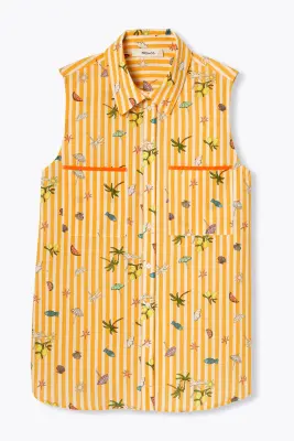 Chemise sans manches imprimée