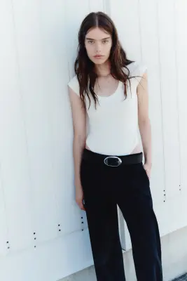 Pantalon chic avec jambes barrel - Noir
