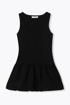Robe boule courte et unie