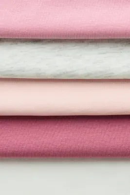 Lot de 5 tops à bretelles fines en coton - Rose/rose ancien foncé
