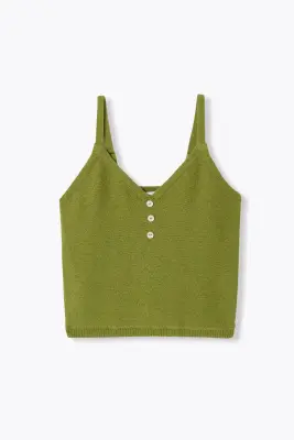Crop top en maille Femme