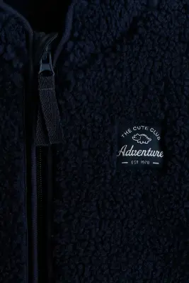 Veste en tissu Teddy bear - Bleu marine