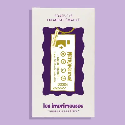 Porte-Clés Ticket de Métro