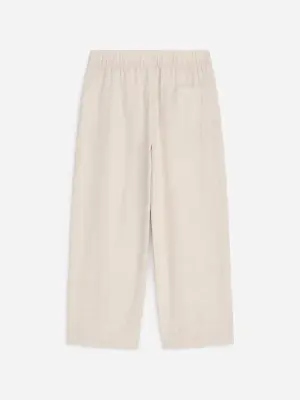 Pantalon en lin mélangé - Beige