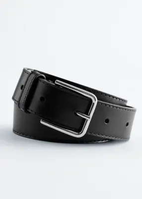 Ceinture en cuir - Noir