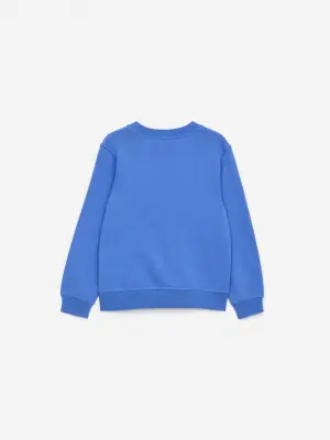 Sweat en tissu éponge - Bleu ciel