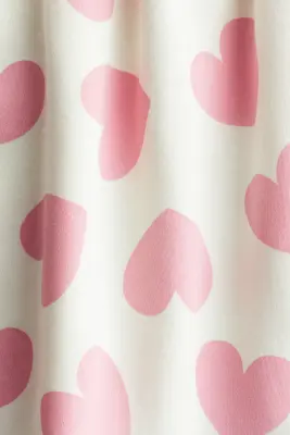 Robe en molleton imprimé - Crème/cœurs