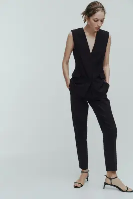 Pantalon cigarette - Noir