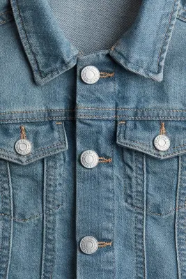 Veste évasée en denim - Bleu denim