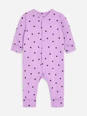 Pyjamas tout-en-un, lot de 2 - Lilas/Rouille