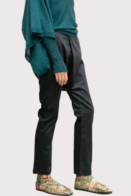 Sarouel slim pants croisé coton