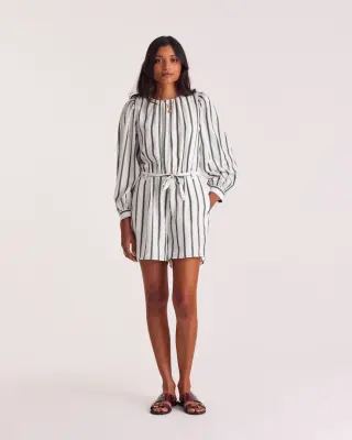 Combinaison Julieta rayures vert