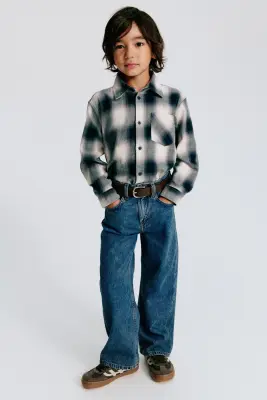 Baggy Fit Jeans - Bleu denim foncé