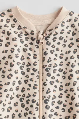 Pyjama à motif - Beige clair/imprimé léopard