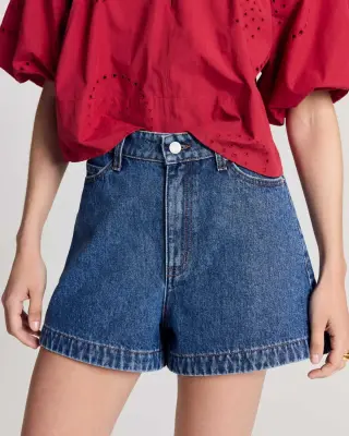 Short Elias bleu fumé