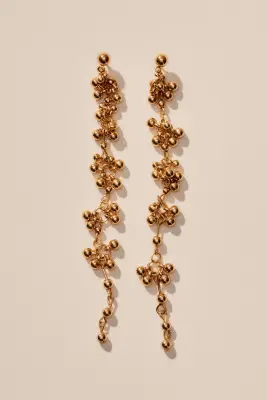 Boucles d'oreilles pendantes - Doré