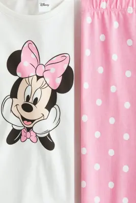 Pyjama en jersey - Rose/Minnie