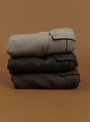 Cargo Pants in Clay 100% Italian Wool