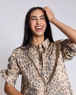 Chemise Hector léopard faded